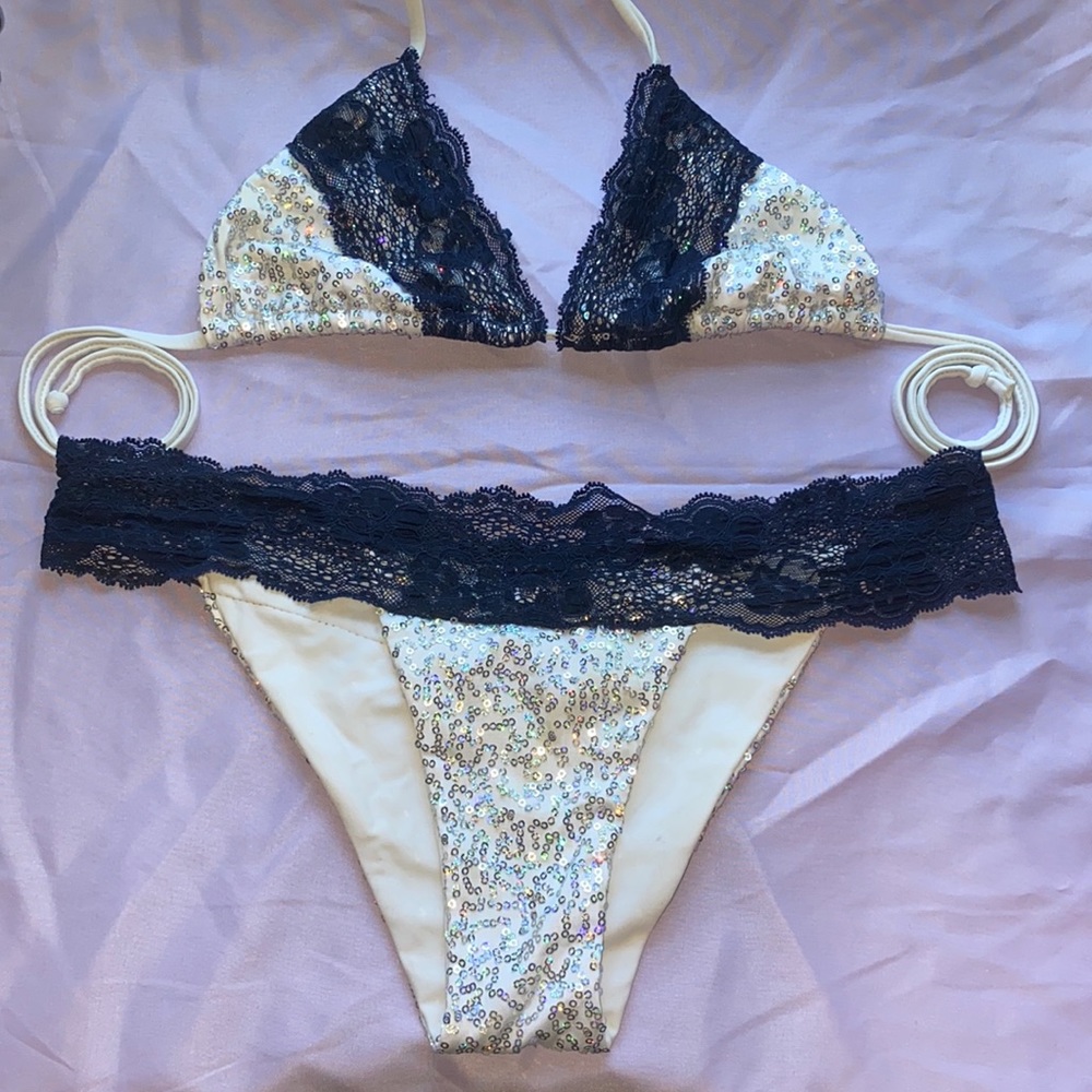 Beach Bunny Lace and Sequin Bikini